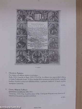 Márffy és Társa antikvárium és aukciósház 1. sz. Jegyzéke 1996/1
