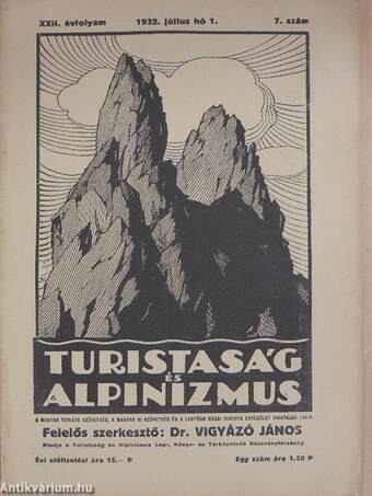 Turistaság és Alpinizmus 1932. július