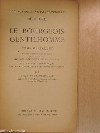 Le bourgeois gentilhomme