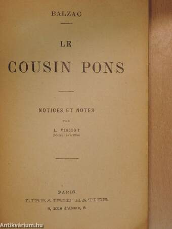 Le cousin Pons