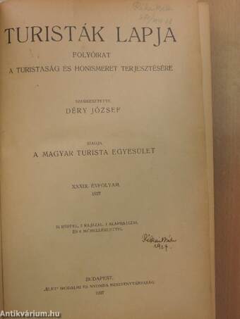 Turisták lapja 1927-1928. január-december/A Magyar Turista Szövetség Tanácsának 1927/1928. évi jelentése