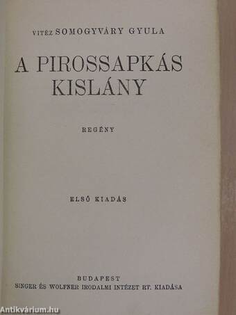 A pirossapkás kislány