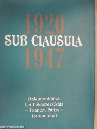 Sub clausula 1920-1947