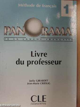 Panorama de la langue francaise 1 - Livre du professeur