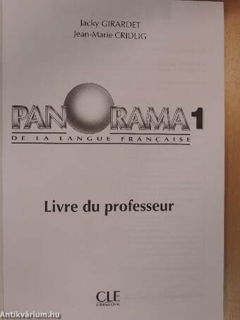 Panorama de la langue francaise 1 - Livre du professeur