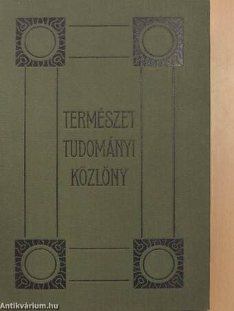 Természettudományi Közlöny 1928. január-december