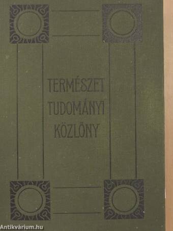 Természettudományi Közlöny 1930. január-december