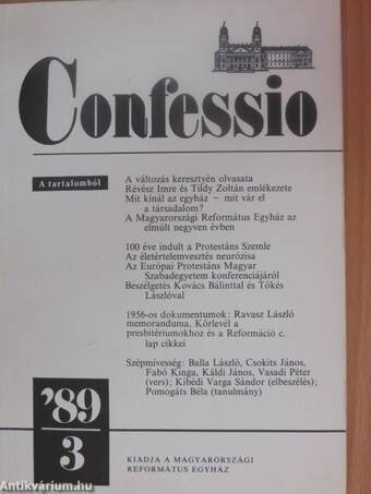 Confessio 1989/3.