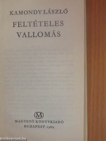 Feltételes vallomás