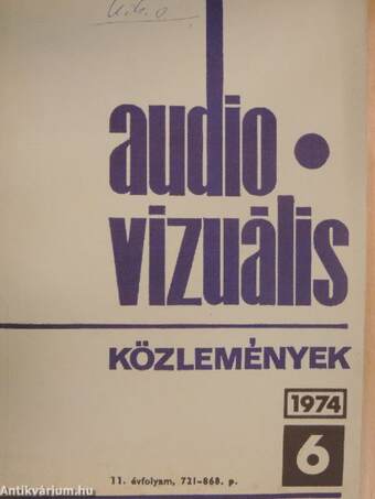 Audiovizuális Közlemények 1974/6.