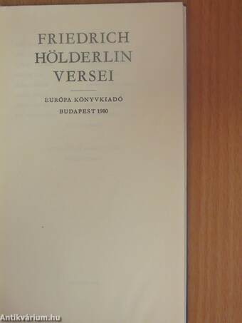 Friedrich Hölderlin versei