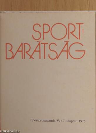 Sportbarátság (minikönyv) (számozott)