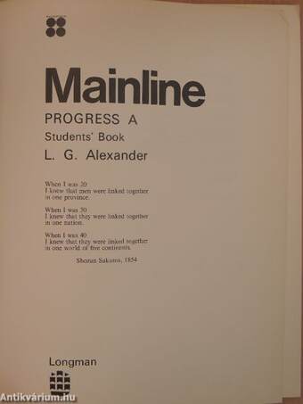 Mainline Progress A - Student's Book