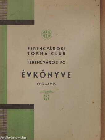 Ferencváros FC évkönyve 1934-1935