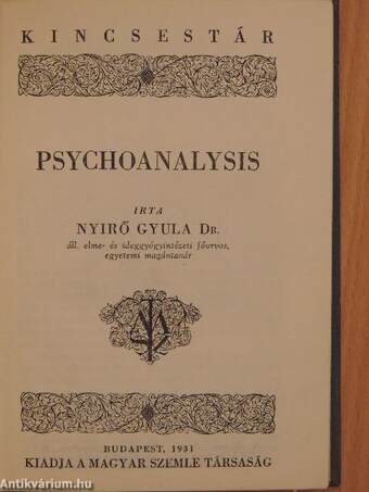 Psychoanalysis