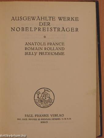 Ausgewählte werke der Nobelpreisträger