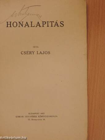 Honalapitás