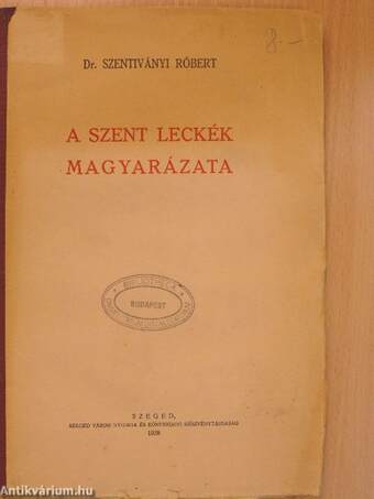 A szent leckék magyarázata