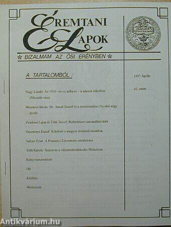 Éremtani Lapok 1997. április