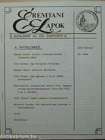 Éremtani Lapok 1995. február
