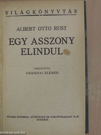 Egy asszony elindul