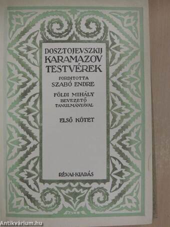 Karamazov testvérek I-IV.