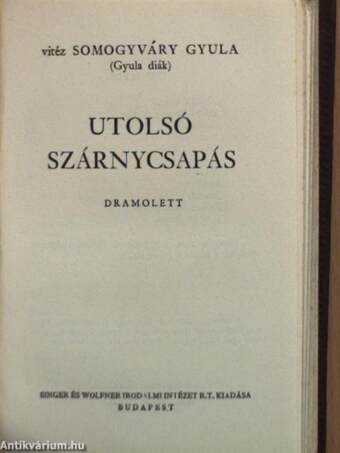 Virrasztó a ködben/Utolsó szárnycsapás/A virágember/A fiú nem üthet vissza