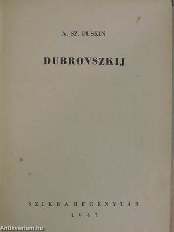 Dubrovszkij