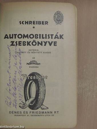 Automobilisták zsebkönyve