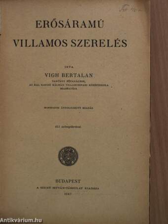 Erősáramú villamos szerelés