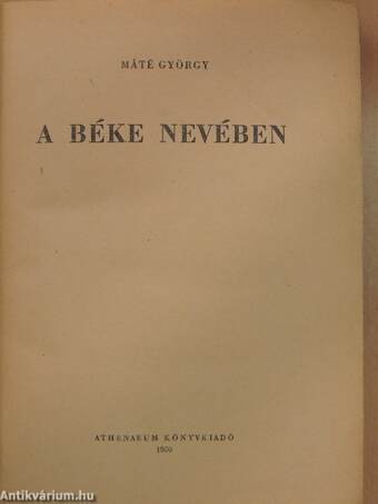 A béke nevében