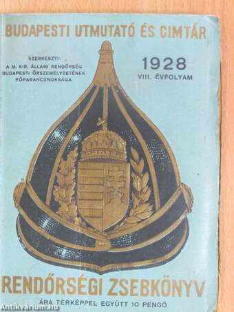 Budapesti utmutató és cimtár 1928.