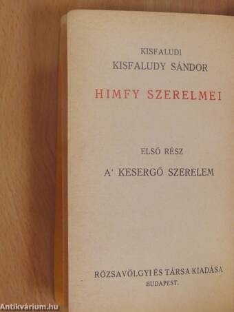 Himfy szerelmei I.