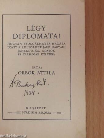 Légy diplomata!