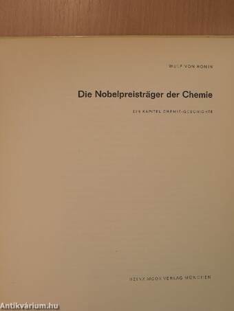 Die Nobelpreisträger der Chemie