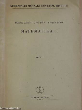 Matematika I.