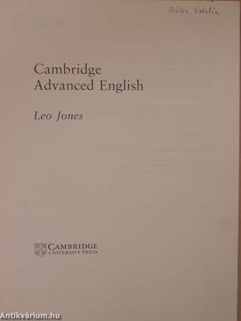 Cambridge Advanced English - Student's Book