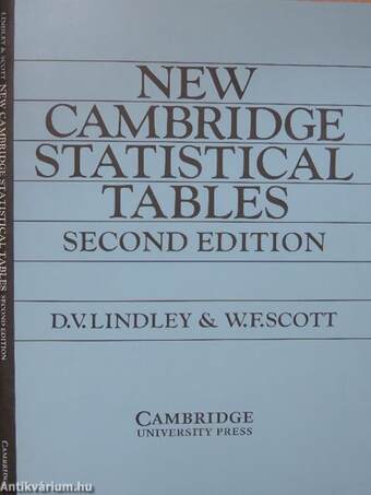 New Cambridge Statistical Tables