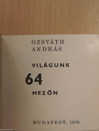 Világunk 64 mezőn (minikönyv)