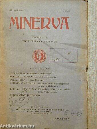 Minerva 1930/1-4