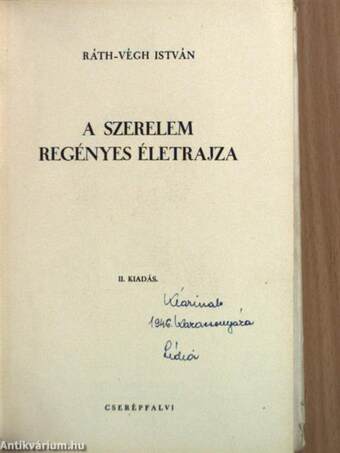 A szerelem regényes életrajza