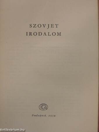 Szovjet irodalom