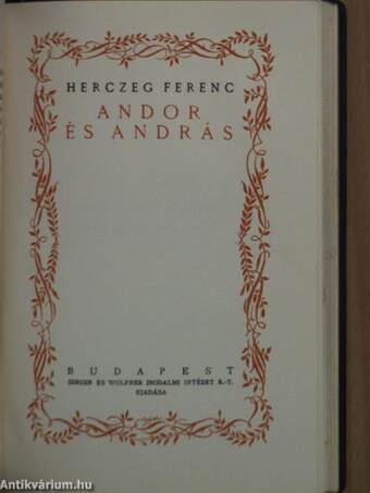 Szelek szárnyán/Andor és András