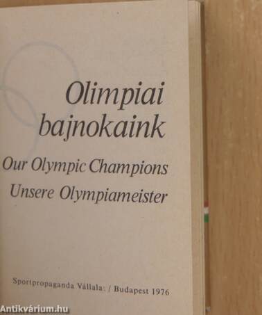 Olimpiai bajnokaink (minikönyv) (számozott)