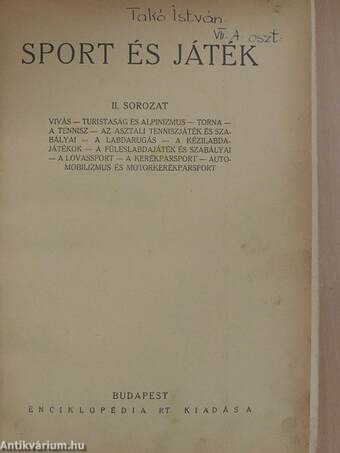 Sport és játék II.