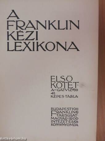 A Franklin kézi lexikona I-III.