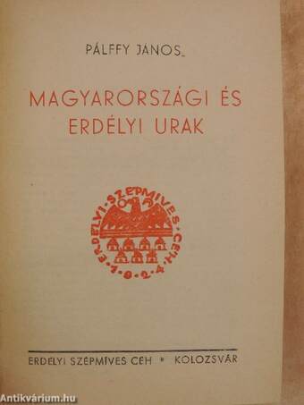 Magyarországi és erdélyi urak