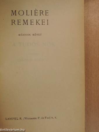 Moliére remekei II. (töredék)