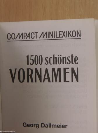 1500 schönste vornamen (minikönyv)