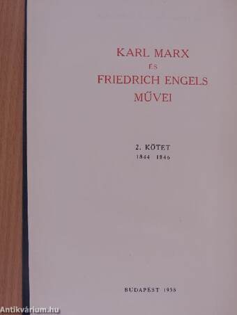 Karl Marx és Friedrich Engels művei 2.